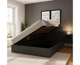 Serena Side Lift Ottoman King Bed - Light Grey