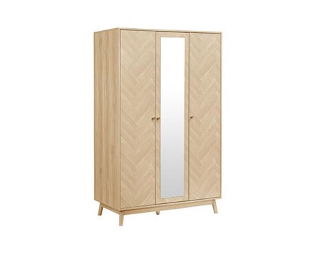 Herringford 3 Door Wardrobe with Mirror