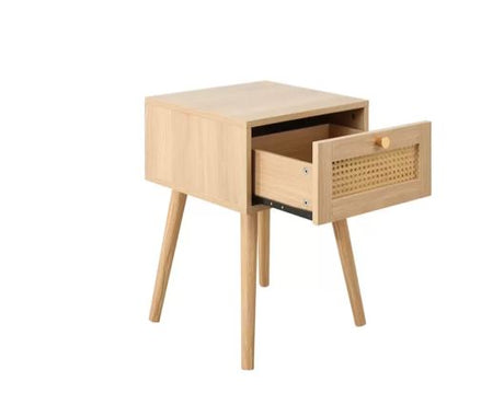 Croxley 1 Drawer Rattan Bedside