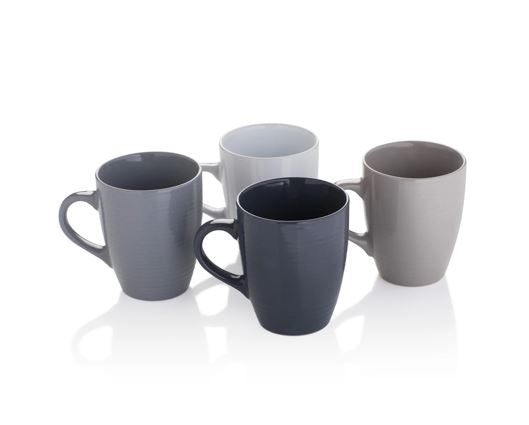 4pc Texture Value Mug Set