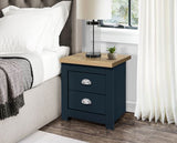 Highgate 2 Drawer Bedside-Navy