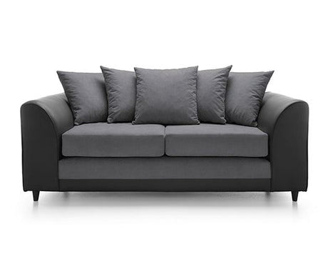 Dylan 3 Seater-Black & Charcoal