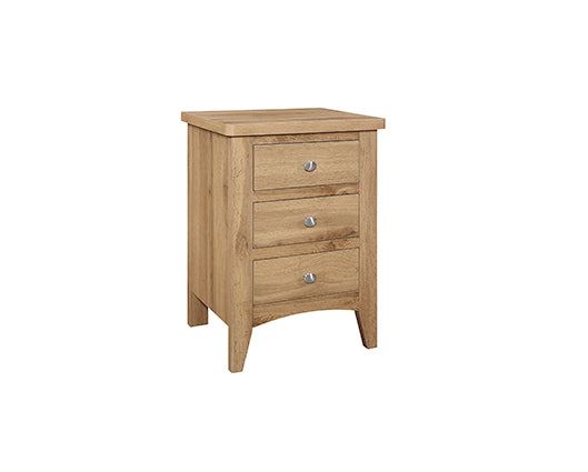 Hampstead 3 Drawer Bedside Oak