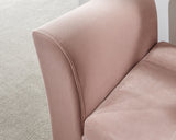 Genoa window seat blush pink fabric