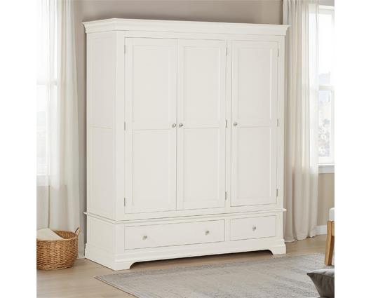 BORDEAUX 3 DOOR WARDROBE - IVORY