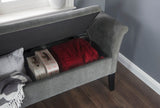 Balmoral window seat grey chenille