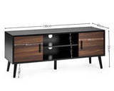 Trent Large TV Stand Up to 55" Walnut & Black