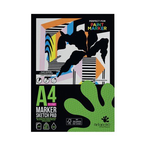 Silvine Artgecko Paint Pad 250gsm 30 Sheets A4 GEC009