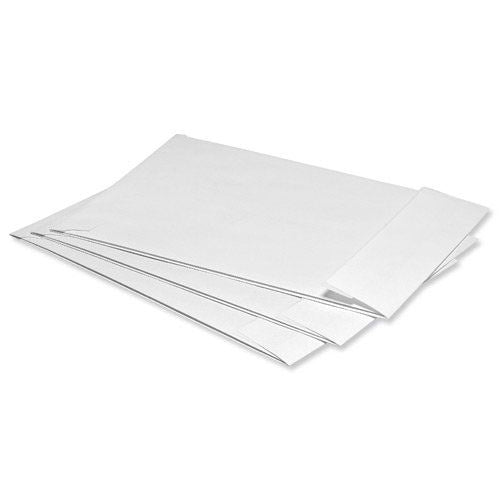 5 Star Office Envelopes Peel and Seal Window Gusset 25mm 120gsm C4 324x229x25mm White (Pack of 125)