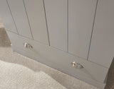 Kendal 2 door 1 drawer wardrobe grey