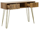 Orleans 2 drawer console desk mango