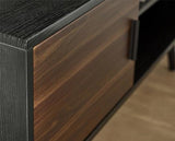 Trent Small TV Stand Up to 43" Walnut & Black