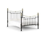 Victoria Satin Double Bed - Black