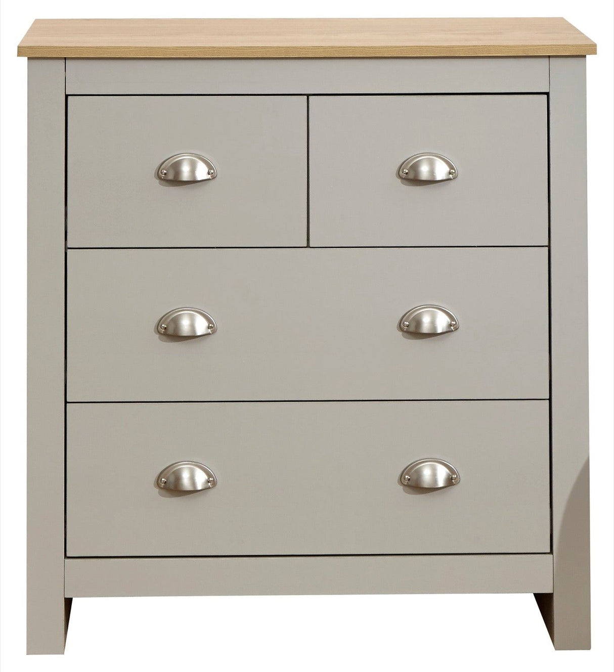 Lancaster 2+2 drawer chest grey