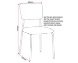 SHELDON DINING CHAIR (X4 PER BOX) - IVORY BOUCLE FABRIC