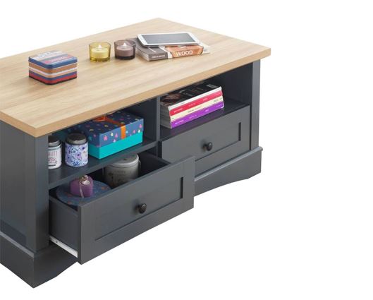 Coffee Table with 2 Drawers