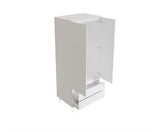 Monaco 2 Door 2 Drawer Wardrobe in White