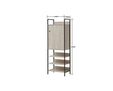 Zahra Storage Cabinet with 1 Door & 3 Shelves