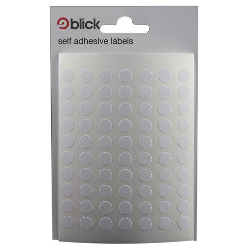 Blick White 8mm Round Label Bag (9800 Pack) RS000853