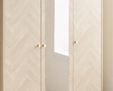 Herringford 3 Door Wardrobe with Mirror