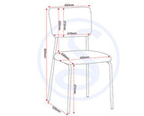 MARLOW & SHELDON DINING SET (X4 CHAIRS) - WHITE MARBLE/IVORY BOUCLE FABRIC