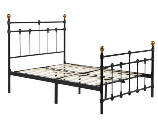 Atlas Small Double Bed - Black