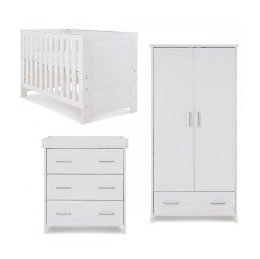 Nika 3 Piece Room Set - White Wash