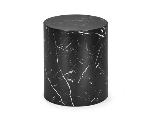 Toba Oval Nest of Tables Black Marble Effect