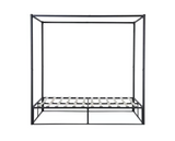 Farringdon Metal 4 Poster Double Bed - Black FARRINGDON METAL 4 POSTER BED BLACK