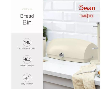 Townhouse Bread Bin - Cream