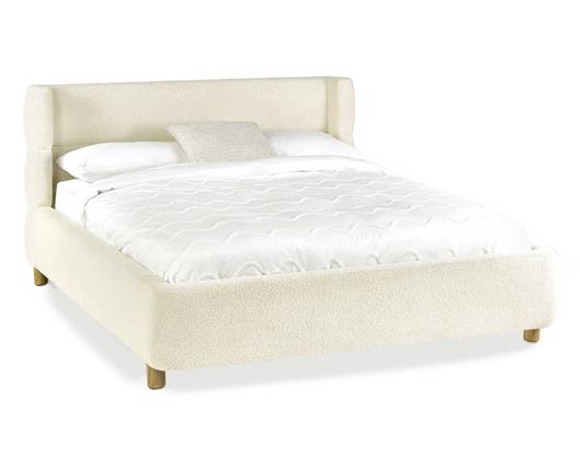 Oberon Boucle Bed Cream - Double