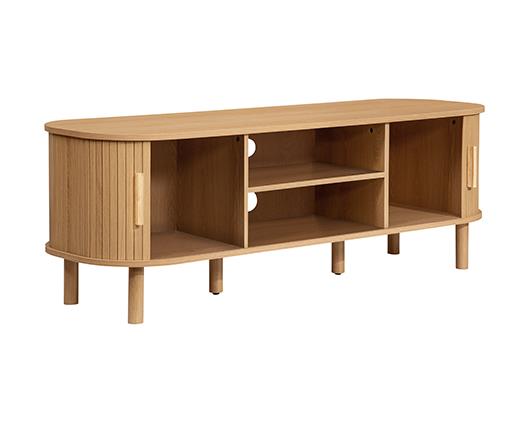 Axel Fluted Large TV Unit - Oak