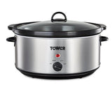 Tower 6.5L Slow Cooker Stainless Steel
