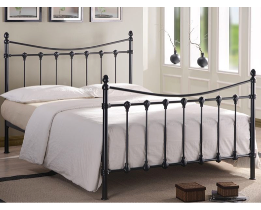 Florida Small Double Bed Frame-Black