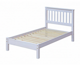 Corona White Single Low-End Bedstead