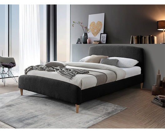 Otley Double Bed - Charcoal