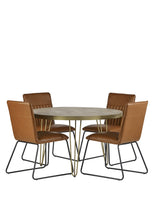 Light Gold Round Dining Table