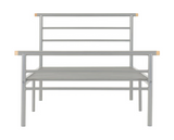 Orion Single Bed - Silver