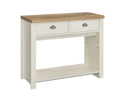 Highgate 2 Drawer Console Table-Cream