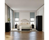MALVERN 3 DOOR WARDROBE BEDROOM SET - BLACK