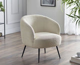 GIGI BOUCLE ACCENT CHAIR - IVORY