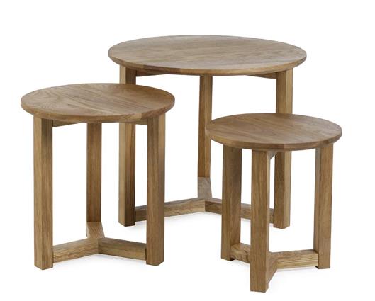 Nidri Nest of 3 Tables Oak