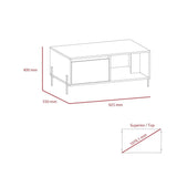 Dallas Coffee Table with 2 Doors