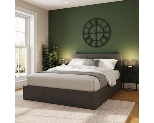 Serena Side Lift Ottoman King Bed - Grey