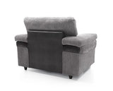 Samson Armchair - Black & Grey