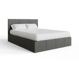 end lift ottoman 120cm grey pu