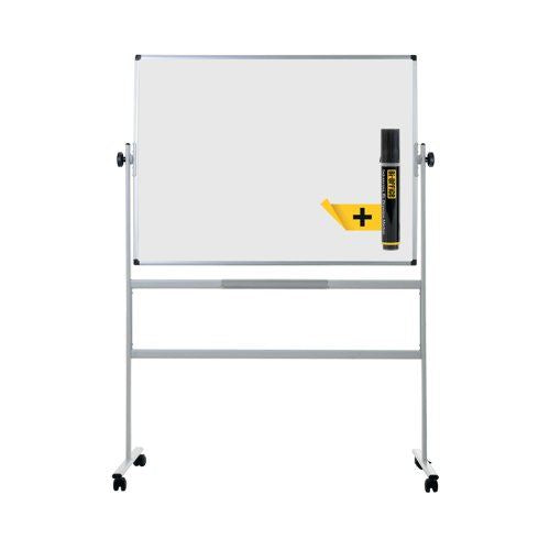 Bi-Office Revolving Whiteboard Lacquered Steel Surface 120x90cm QR0203