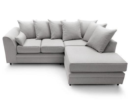 Darcy Right Hand Facing Corner Sofa-Light Grey