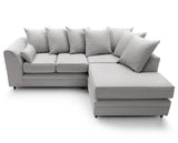 Darcy Right Hand Facing Corner Sofa-Light Grey