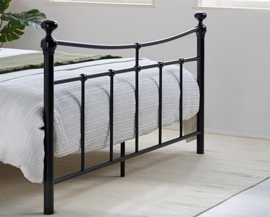 Emily Small Double Bed - Black